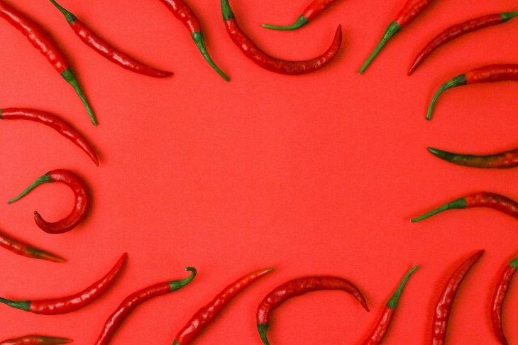 spicy red chillis